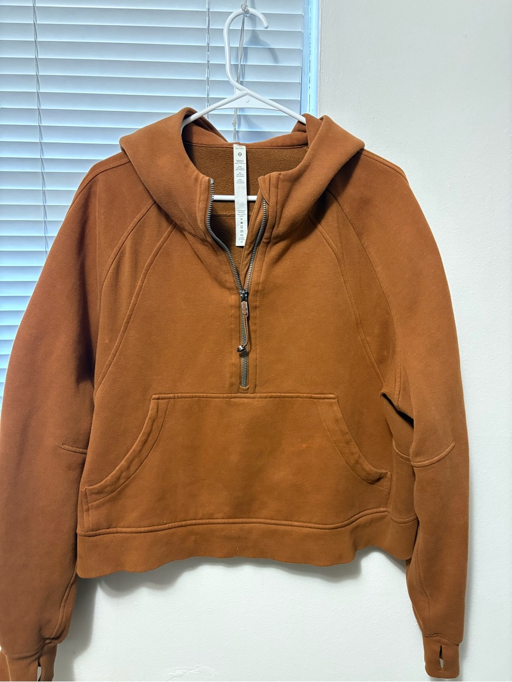 Lululemon Half-Zip Hooded Sweater - Brown